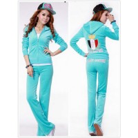 Juicy Couture Tracksuits JC In Shield Velour Sky Blue Juicy Couture Tracksuits JC In Shield Velour Sky Blue