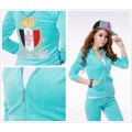 Juicy Couture Tracksuits JC In Shield Velour Sky Blue