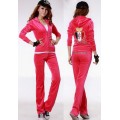 Juicy Couture Tracksuits JC In Shield Velour Red