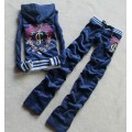 Juicy Couture Tracksuits Bowknot JC Velour Navy