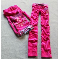 Juicy Couture Tracksuits Bowknot JC Velour Dark Pink Juicy Couture Tracksuits Bowknot JC Velour Dark Pink