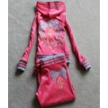 Juicy Couture Tracksuits Bowknot JC Velour Pink