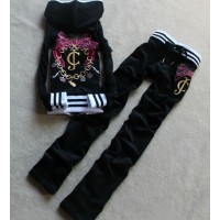 Juicy Couture Tracksuits Bowknot JC Velour Black Juicy Couture Tracksuits Bowknot JC Velour Black