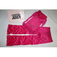 Juicy Couture Tracksuits Big Crest Velour Hoodie Dragonfruit Juicy Couture Tracksuits Big Crest Velour Hoodie Dragonfruit