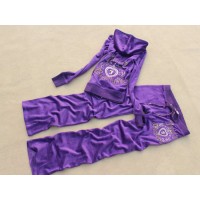 Juicy Couture Tracksuits Heart JC Velour Hoodie Cobalt Glow Juicy Couture Tracksuits Heart JC Velour Hoodie Cobalt Glow