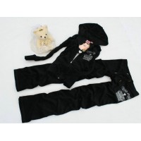 Juicy Couture Tracksuits Crown Terry Hoodie Black Juicy Couture Tracksuits Crown Terry Hoodie Black