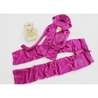 Juicy Couture Tracksuits Crown Terry Hoodie Fuchsia Juicy Couture Tracksuits Crown Terry Hoodie Fuchsia