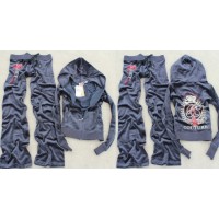 Juicy Couture Tracksuits Crest Frame Terry Hoodie Dark Blue Juicy Couture Tracksuits Crest Frame Terry Hoodie Dark Blue