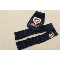 Juicy Couture Tracksuits Heart Juicy Velour Hoodie Regal