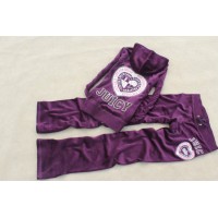 Juicy Couture Tracksuits Heart Juicy Velour Hoodie Purple Juicy Couture Tracksuits Heart Juicy Velour Hoodie Purple